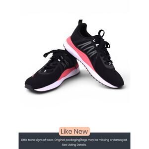 Puma Pacer Net Cage Black Pink White Running Shoes